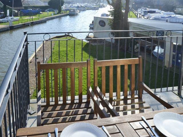 Lovely view of the briads from the veranda | Solace - Simpson&rsquo;s Boatyard, Stalham