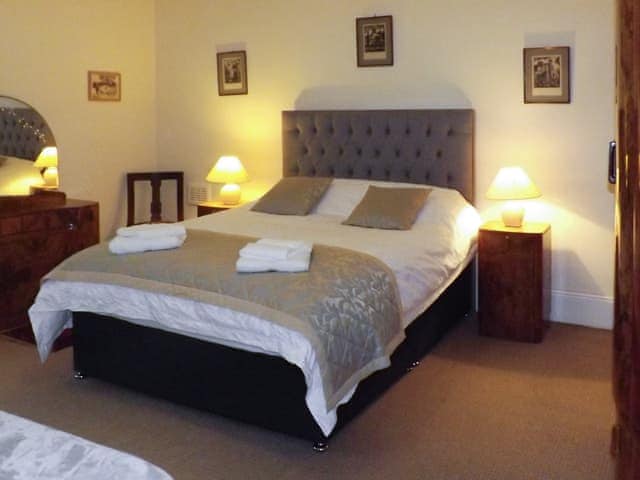 Attractive King size bedroom | Whitehall Pele Tower, Mealsgate