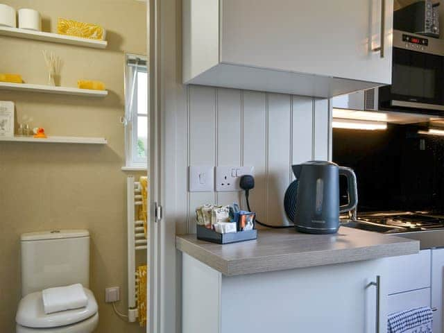 Lovely and well-appointed kitchen area | Derwent - Lake View Shepherds Huts, Millbeck, near Keswick