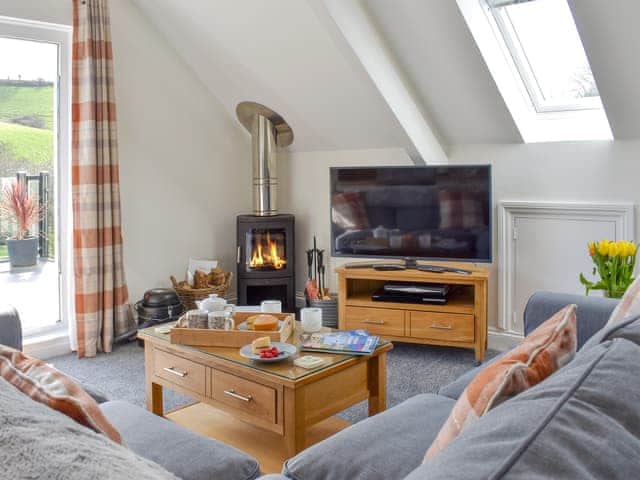 Welcoming living area | Camellia Cottage - Kilbol Country Cottages, Polmassick, near St Austell