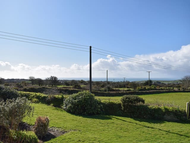 Far reaching sea view from the enclosed gardeb | Merriview, Balwest, near Marazion