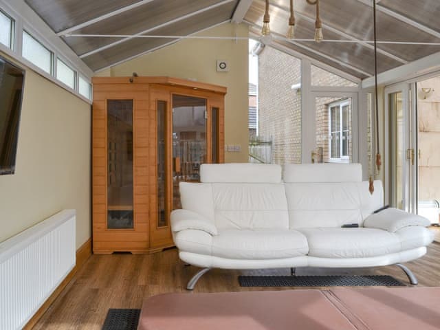 Sauna within the second conservatory area | West Fells Cottage, Rowrah, near Frizington