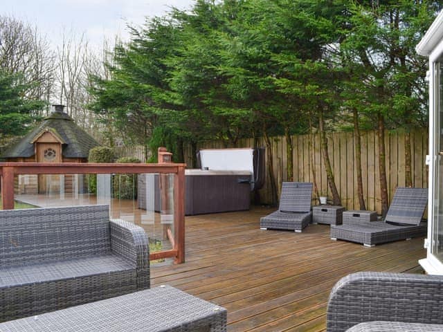 Furnished patio area | West Fells Cottage, Rowrah, near Frizington