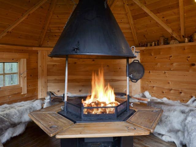 Finnish timber hobbit house with firepit | West Fells Cottage, Rowrah, near Frizington