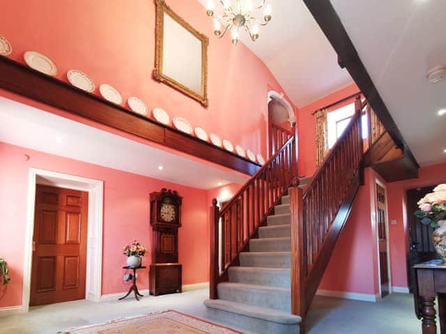 Imposing hallway and stairs | The Wain House, Weston Rhyn, near Oswestry