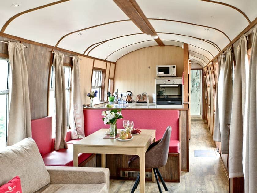 Wonderful open plan living space | Brunel Boutique Railway Carriage No 3 - Brunel Boutique Railway Carriages, Dawlish Warren