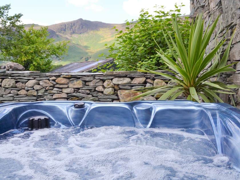 Wonderful view from the hot tub | Field House Cottage - Field House Cottages, Borrowdale, near Keswick