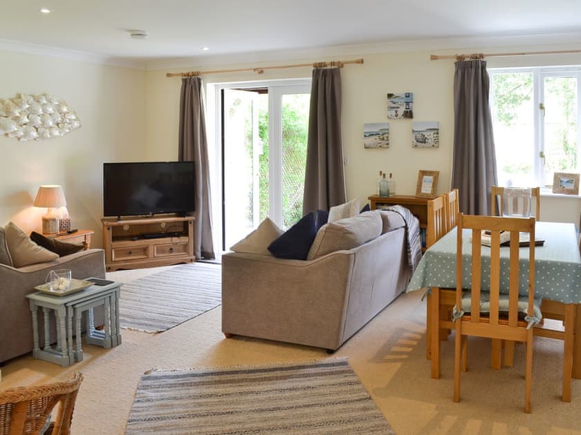 Open plan living space | Babblebrook Cottage, Goldenbank, near Falmouth