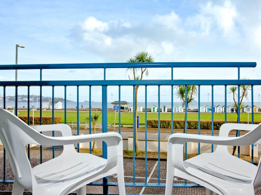 Terrace area with sea views | 15 Belvedere Court - Belvedere Court, Paignton