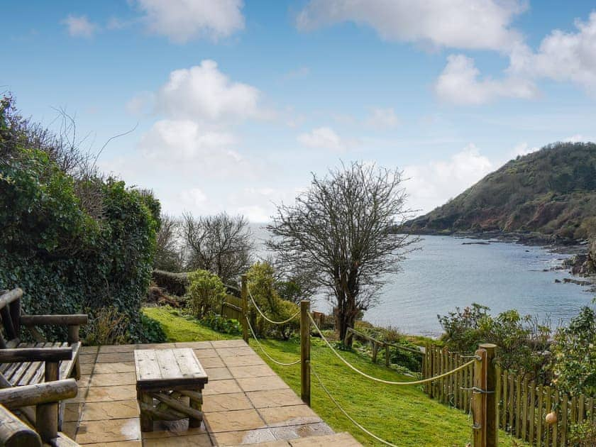 Stunning sea views from the property | Garden Cottage - Talland Beach Cottages, Talland Bay, near West Looe