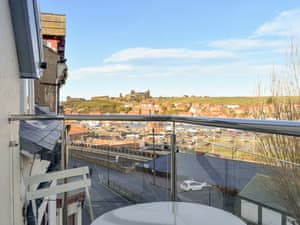 Furnished balcony with amazing views | Abbey View, Whitby