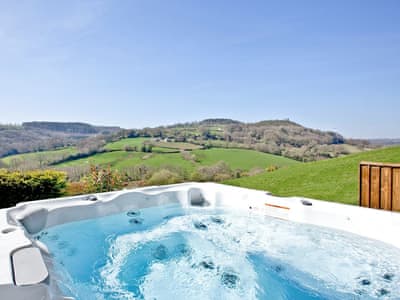 Private hot tub with stunning views | Woodland View Lodge, Axminster