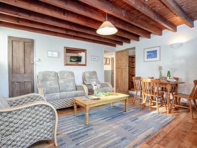 Living room/dining room | Bowjy Cottage, Cubert, Newquay