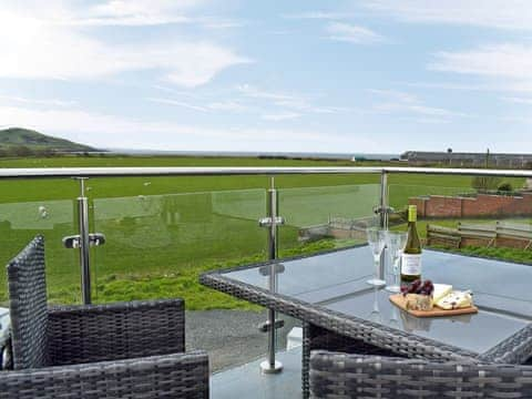 Relaxing balcony area with amazing views | Stinchar View, Ballantrae, near Girvan