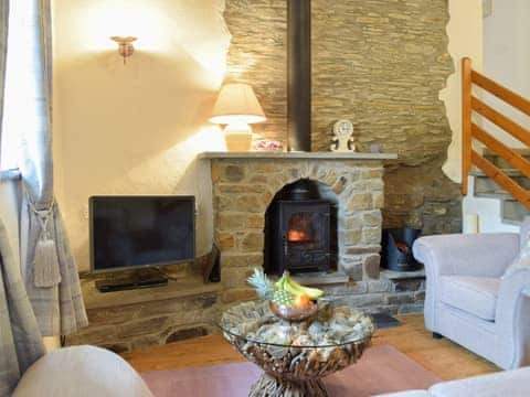 Living area | Hay Barn - Dinas Country Club, Dinas Cross, near Newport