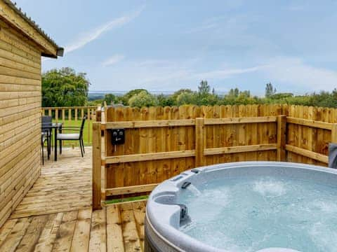 Hot tub | Starling Lodge - Wallace Lane Farm Cottages, Brocklebank, near Caldbeck and Uldale