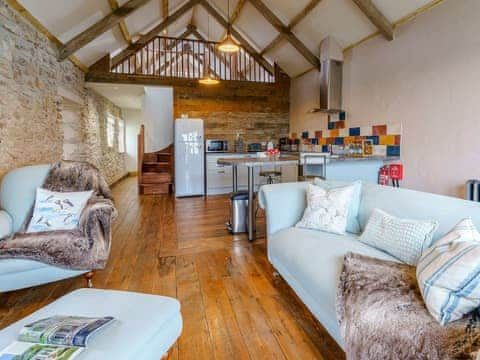 Open plan living space | The Cart House - Musselwick Farm, St Brides