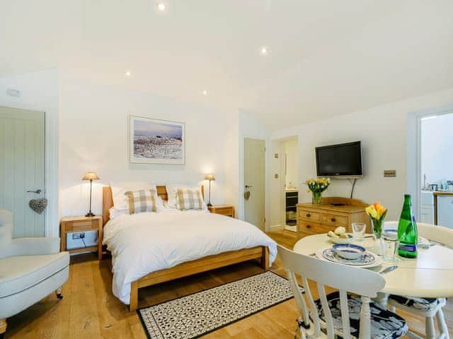 Comfortable living and bedroom area | The Old Dairy At Wootton - Wootton Farm, East Chiltington