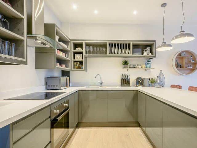 Superbly renovated kitchen area | The Old Bank, Mundesley, near North Walsham