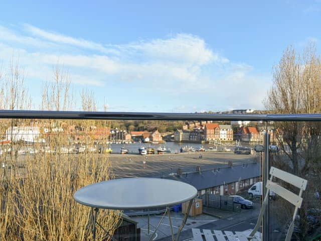 Balcony with views over the harbour | Abbey View, Whitby