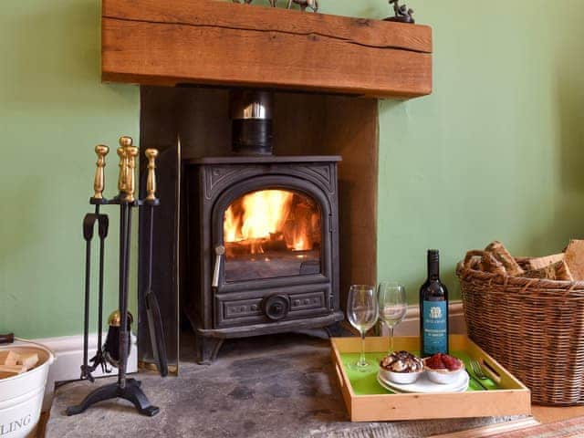 Cosy wood burner | Coach House Cottage, Buckden