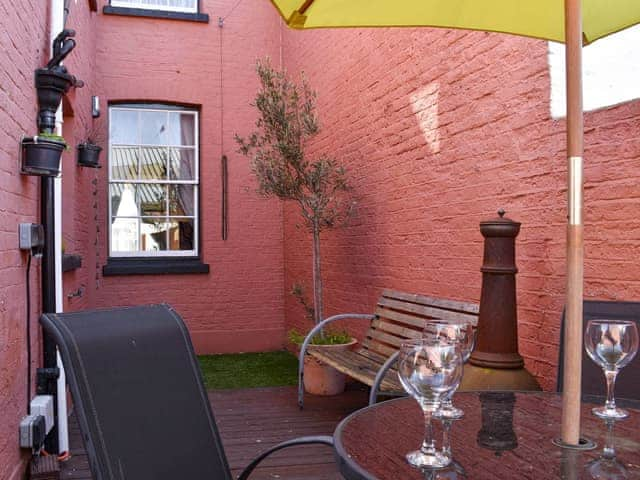 Charming sitting out area | Divers Cottage, Herne Bay, near Whitstable