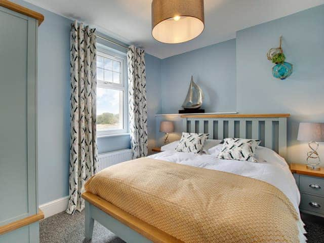 Relaxing double bedroom | Amber Waves, Seahouses