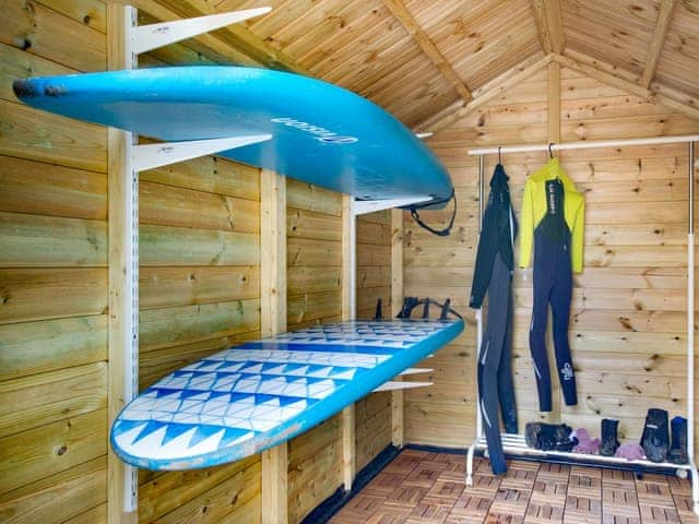 Dry storage for wet suits and equipment | Amber Waves, Seahouses