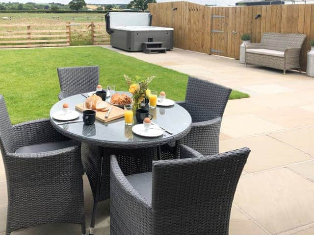 Patio | The Old Dairy - Ryehills Farm, Pickering