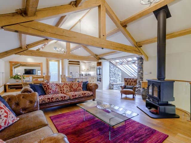 Open plan living space | Otter Tarn: Mungeon Barn - Otter Tarn, Backbarrow, near Newby Bridge