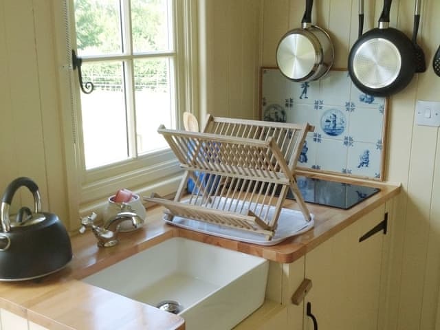 Kitchen area | Shepherds Hut at The Beeches, Harleston, near Eye