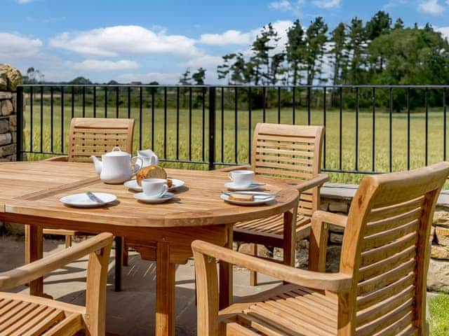 Sitting-out-area | Turnip Cottage, Dalton, near Richmond