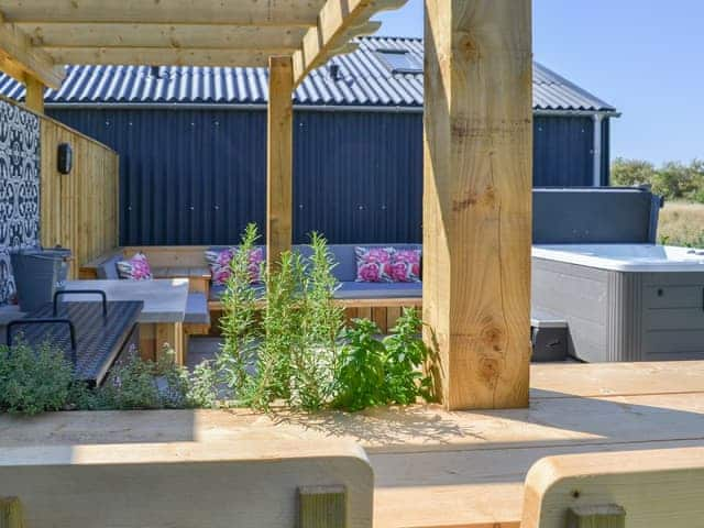 Outdoor area | Ladybird Barn - Medlam Holiday Barns, Carrington, near Boston