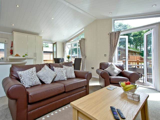 Living area | Forest Glade Lodge, Lanlivery