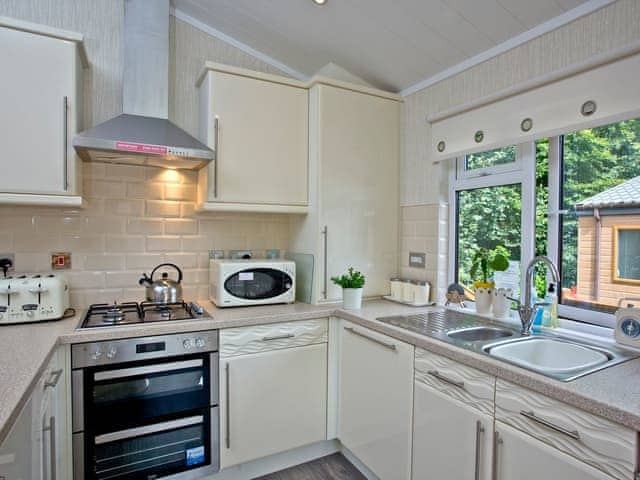 Kitchen | Forest Glade Lodge, Lanlivery