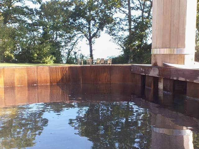 View from within the hot tub | Bodwen, Wootton Bridge, near Ryde