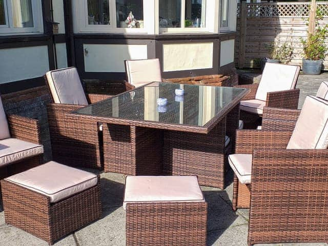 Rattan furniture on terrace | Bodwen, Wootton Bridge, near Ryde