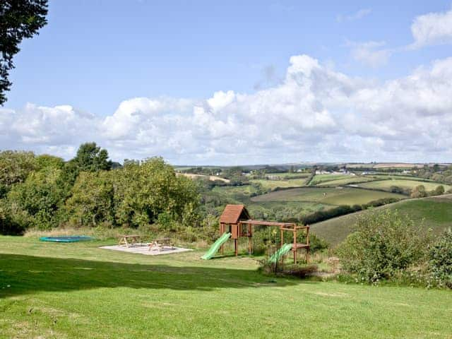 Children&rsquo;s play area | Stables - Summercourt Cottages, LooeSt Marti