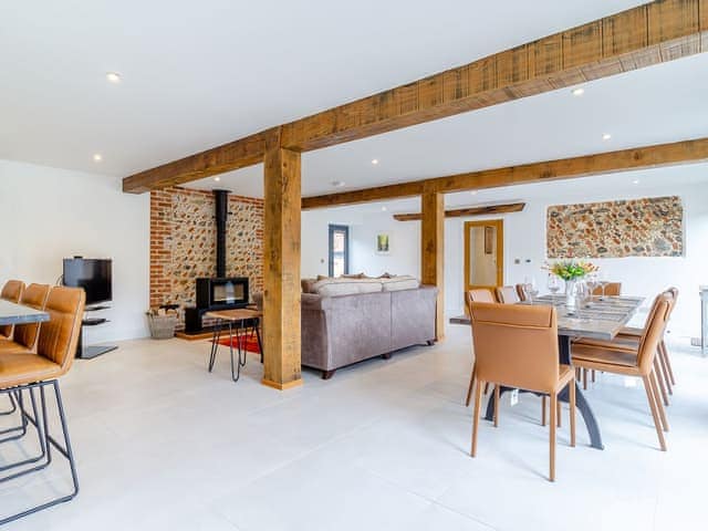 Open plan living space | Kestrel Barn - Goldfinch Barns, Swaffham