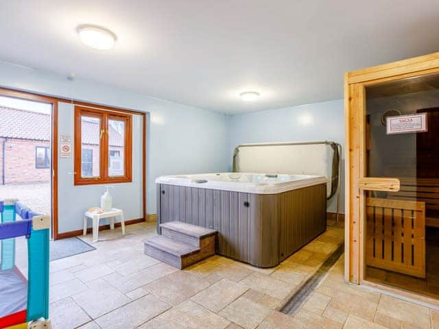 Sauna and hot tub | Thorpland Manor Barns, Runcton Holme