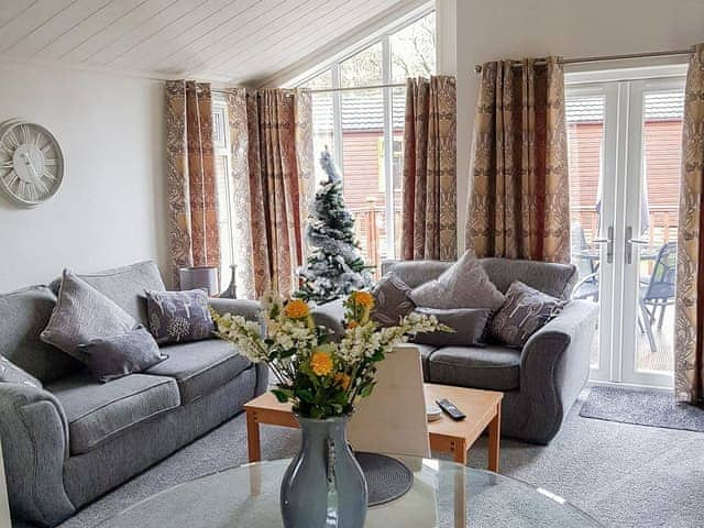 Stylish living and dining areas | Bielby Lodge, Troutbeck Bridge, near Windermere