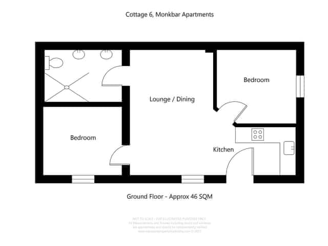 Floor plan | 6 Monkbar Mews - City Apartments, York