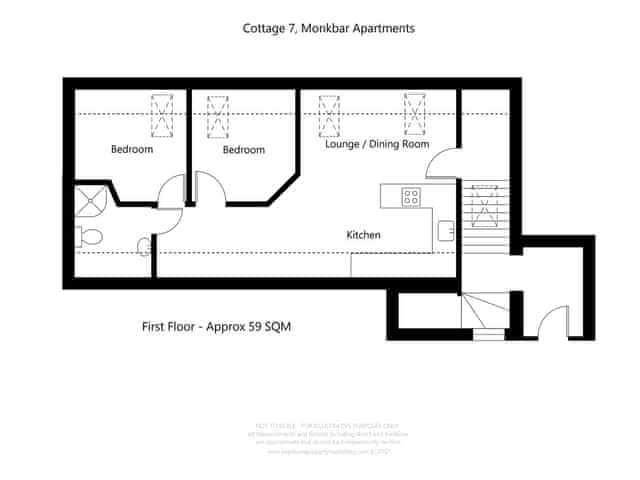 Floor plan | 7 Monkbar Mews - City Apartments, York