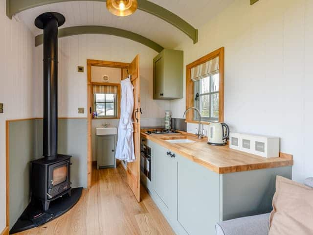 Open plan living space | Shepherds Hut Retreat, Alderbury, near Salisbury