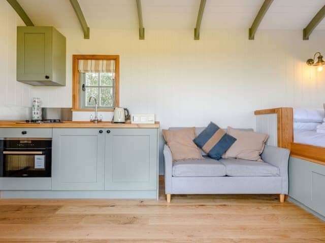 Open plan living space | Shepherds Hut Retreat, Alderbury, near Salisbury