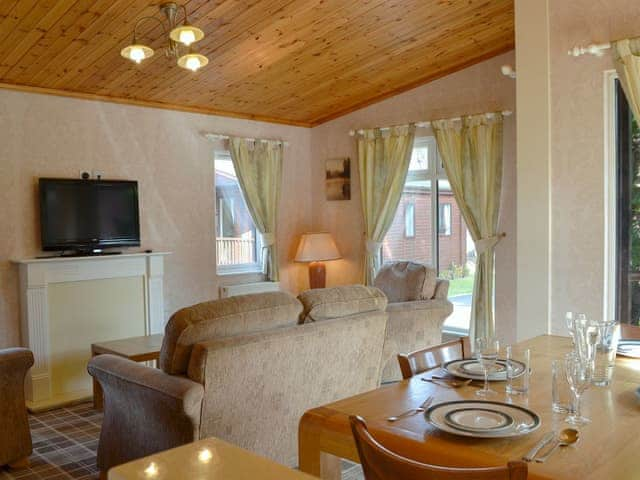 Living area | Lodge A - Deeside Woodland Lodges, Dinnet, near Ballater