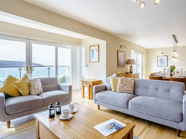 Open plan living space | LLyswen - Gwbert Holiday Cottages, Gwbert, near Cardigan