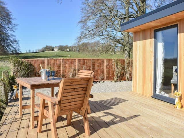 Sitting-out-area | Fox Lodge at Wood House - Wood House, Consett