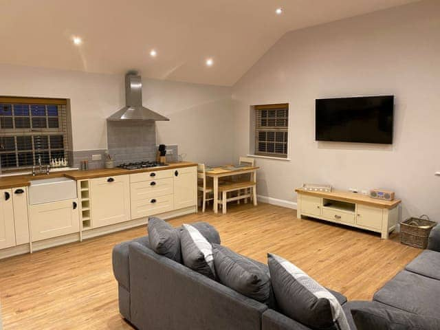 Open plan living space | Pointer Cottage, Stalmine, near Poulton-le-Fylde