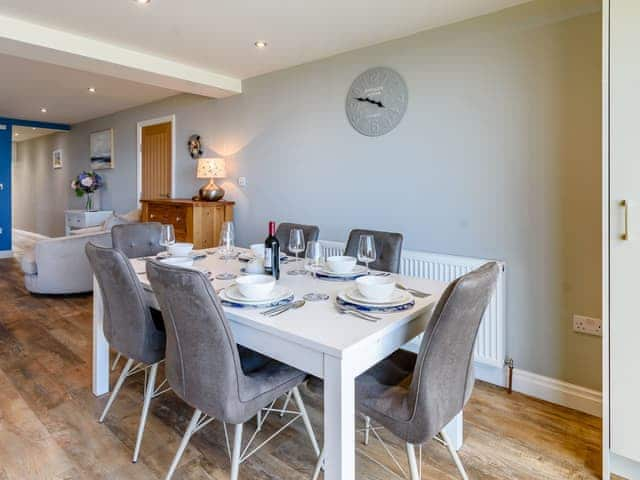 Dining Area | Hunroe Brow - Beach House & Bay View Cottages, Reighton Gap, near Filey